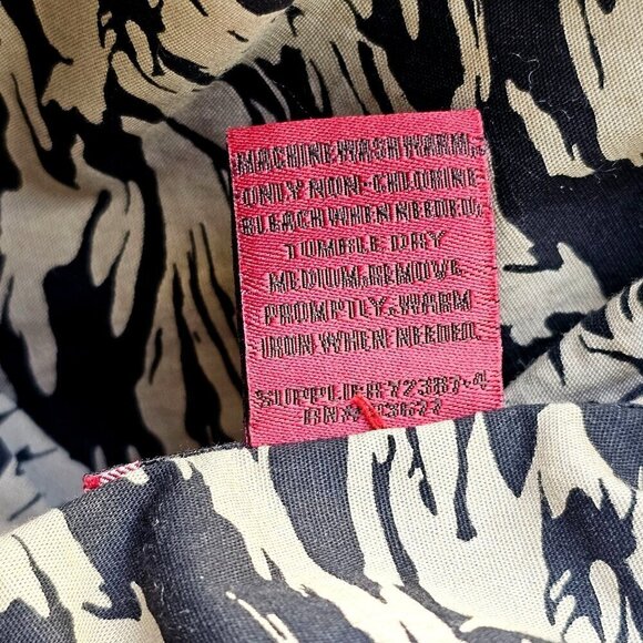 Foundry Supply Co Men Short Sleeve Shirt Cotton Spandex Big Tall 2XLT Black Tan - Picture 6 of 6